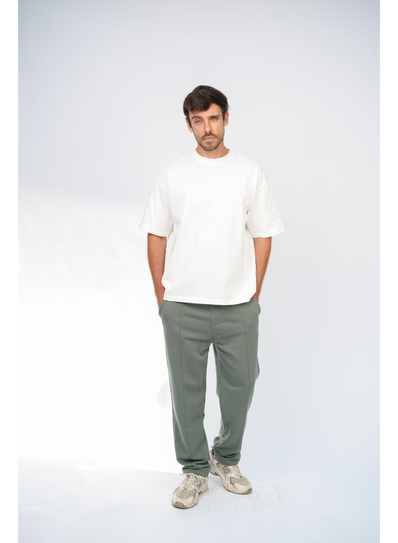 AMICI Lined comfy sweatpants Green - Image 1